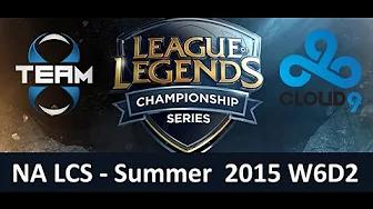 T8 vs C9 NA LCS Championship series Summer Split 2015 W6D2 Team 8 vs Cloud 9 game highlights thumbnail