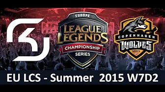 SK vs CW EU LCS Championship series Summer Split 2015 W7D2 SK Gaming vs Copenhagen Wolves Game Highl thumbnail