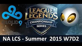 C9 vs DIG NA LCS Championship series Summer Split 2015 W7D2 Cloud 9 vs Team Dignitas game Highlights thumbnail