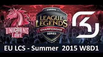 UOL vs SK EU LCS Championship series Summer Split 2015 W8D1 Unicorns of Love vs SK Gaming game Highl thumbnail