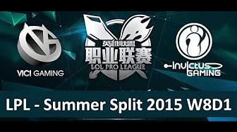 VG vs IG Tencent LPL Summer Split 2015 W8D1 Vici Gaming vs Invictus Gaming Game 2 Highlights thumbnail