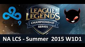 C9 vs NME NA LCS Championship series Summer Split 2015 W8D1 Cloud 9 vs Enemy Esports Highlights thumbnail