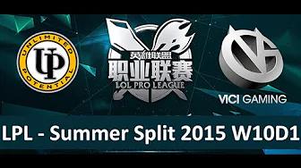 UP vs VG Tencent LPL Summer Split 2015 W10D1 Unlimited Potential vs Vici Gaming Gaming Game 2 highli thumbnail