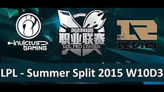 IG vs RNG Tencent LPL Summer Split 2015 W10D3 Invictus Gaming vs Royal Never Give Up Game 1 highligh thumbnail