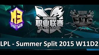 M3 vs EDG Tencent LPL Summer Split 2015 W11D2 Masters 3 vs Edward Gaming 1 highlights thumbnail