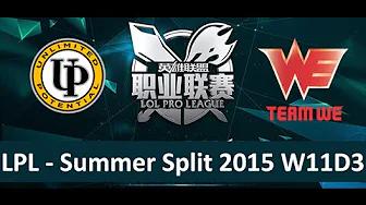 UP vs WE Tencent LPL Summer Split 2015 W11D3 Unlimited Potential vs Team WE Game 2 highlights thumbnail