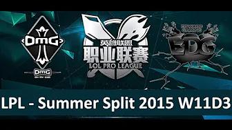 OMG vs EDG Tencent LPL Summer Split 2015 W11D3 OMG vs Edward Gaming  Game 1 highlights thumbnail