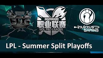 EDG vs IG Tencent LPL Summer Playoffs 2015 Edward Gaming vs Invictus Gaming Game 2 highlights thumbnail