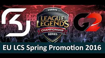 SK vs G2 Game 1 highlights EU LCS Spring Promotion 2016 SK Gaming vs Gamers2 thumbnail