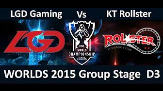 LGD vs KT Game Highlights S5 WCD3 Season 5 Worlds Day 3 LGD Gaming Imp vs KT Rollster Arrow thumbnail