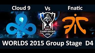 C9 vs FNC Game Highlights S5 WCD4 Season 5 Worlds Day 4 Cloud 9 Sneaky vs Fnatic Rekkles thumbnail