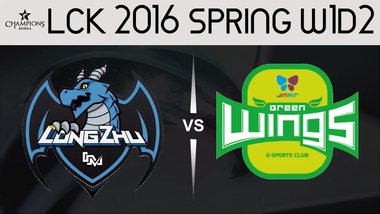 LZ vs JAG Game 1 Highlights LCK Champions 2016 Spring W1D2 Longzhu Gaming vs JinAir Green Wings thumbnail