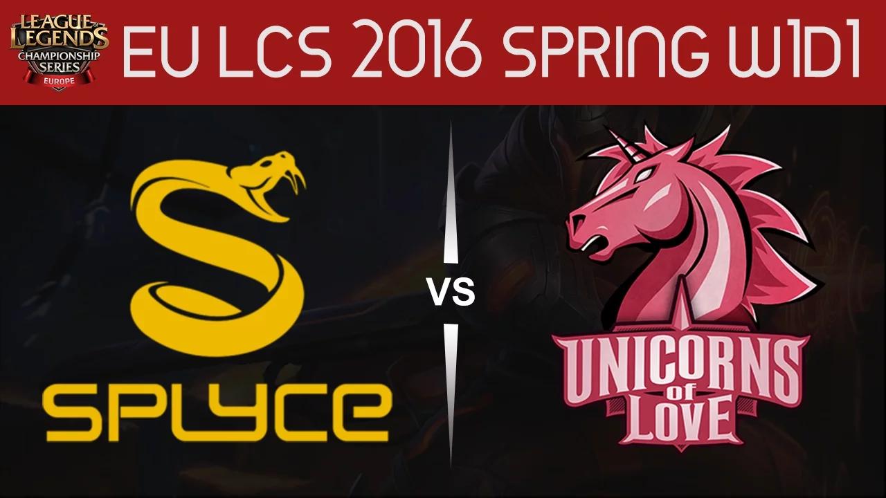 SPY vs UOL Game highlights EU LCS Spring 2016 W1D1 Splyce vs Unicorns of Love thumbnail