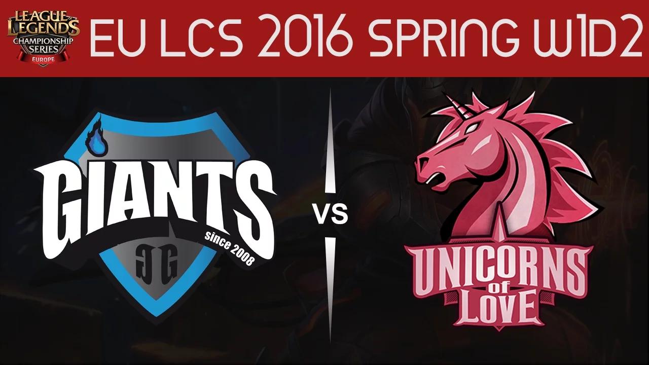 GIA vs UOL Game highlights EU LCS Spring 2016 W1D2 Giants vs Unicorns of Love thumbnail