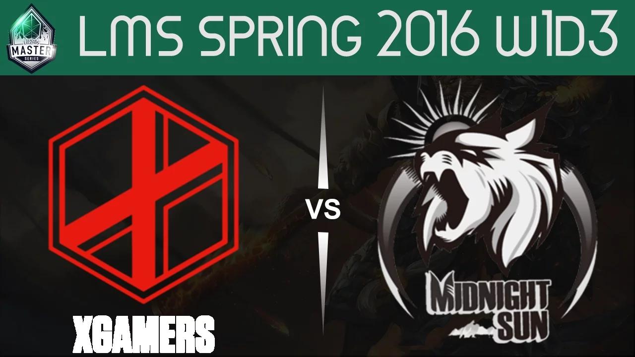 XG vs MSE Game 1 Highlights LMS Spring 2016 W1D3 eXtreme Gamers vs vs Midnight Sun Esports thumbnail