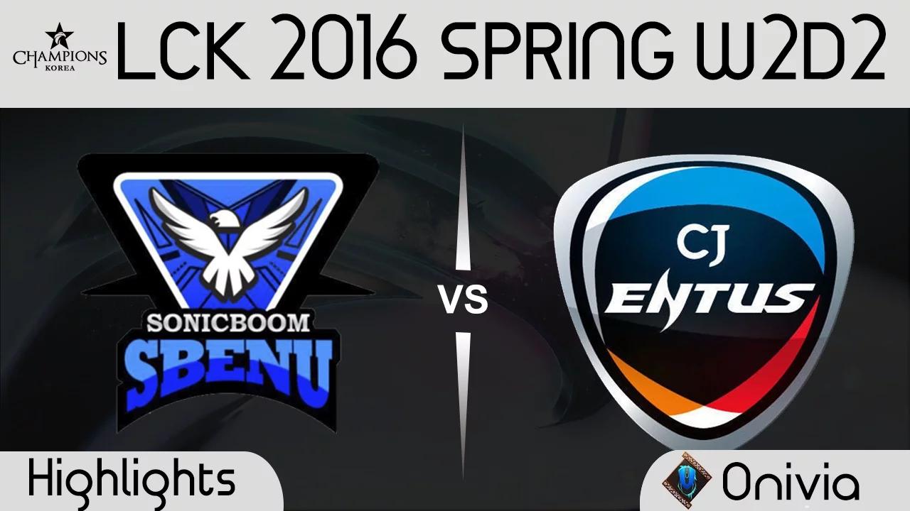 SSB vs CJ Game 3 Highlights LCK Champions 2016 Spring W2D2 SBENU vs CJ Entus thumbnail