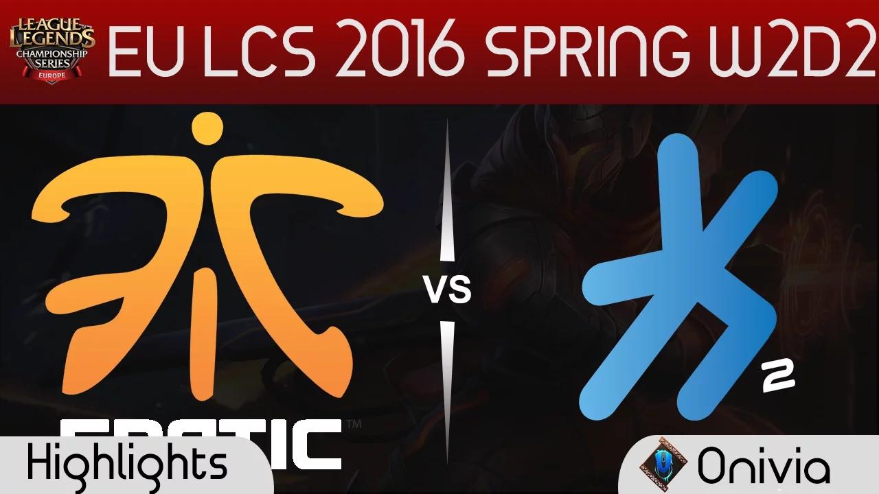 FNC vs H2K highlights EU LCS Spring 2016 W2D1 Fnatic vs H2K Gaming thumbnail