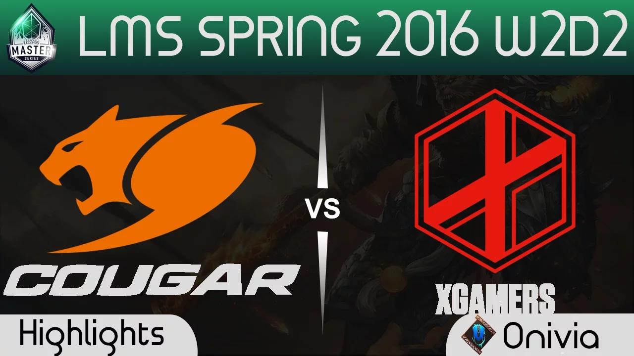 CGE vs XG Game 1 Highlights LMS Spring 2016 W2D2 Cougar Esports vs XGamers thumbnail