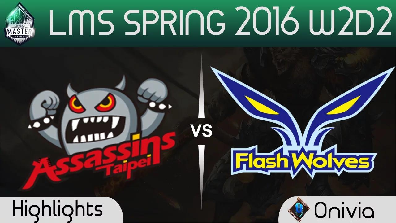 TPA vs FW Game 1 Highlights LMS Spring 2016 W2D2 Taipei Assasins vs Flash Wolves thumbnail