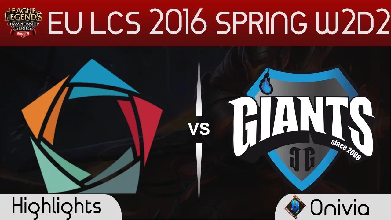 EL vs GIA Game highlights EU LCS Spring 2016 W2D2 Elements vs Giants thumbnail