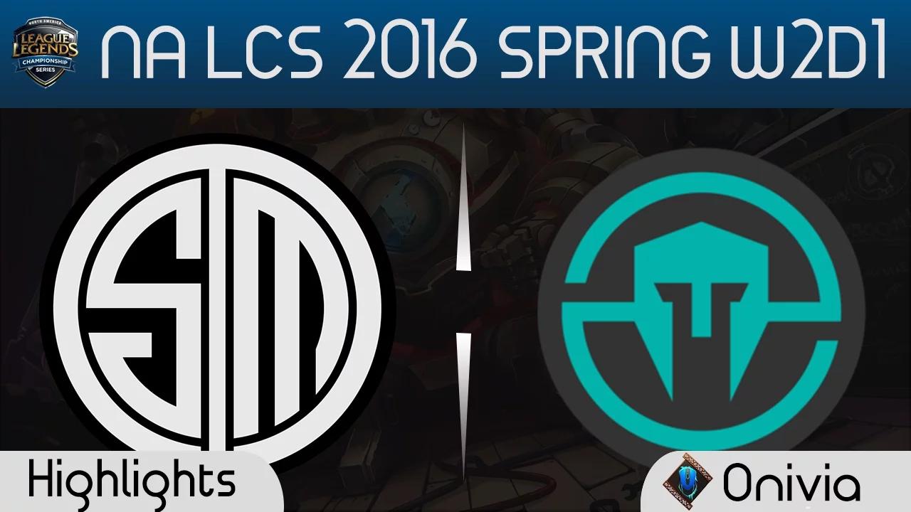 TSM vs IMT highlights NA LCS Spring 2016 W2D1 Team Solo Mid vs Immortals thumbnail