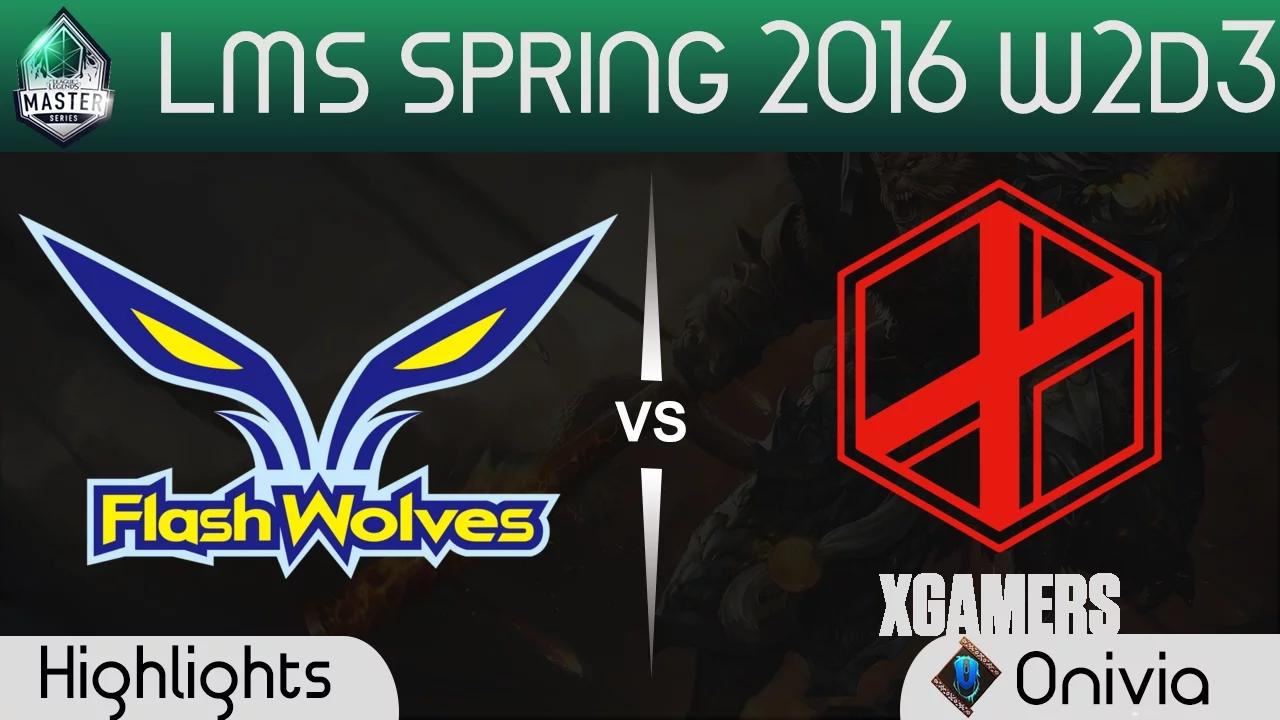 FW vs XG Game 2 Highlights LMS Spring 2016 W2D3 Flash Wolves vs XGamers thumbnail