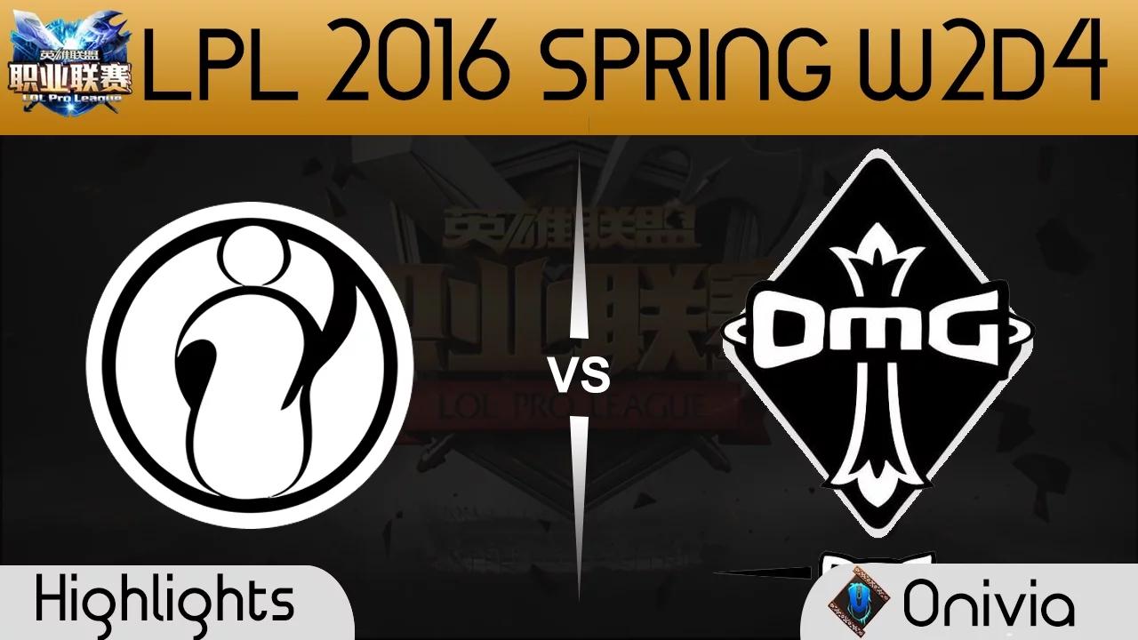 IG vs OMG Game 1 highlights Tencent LPL LoL Pro League 2016 W2D4 Invictus Gaming vs OMG thumbnail