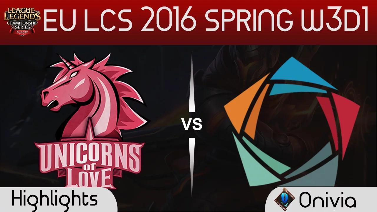 UOL vs EL highlights EU LCS Spring 2016 W3D1 Unicorns of Love vs Elements thumbnail