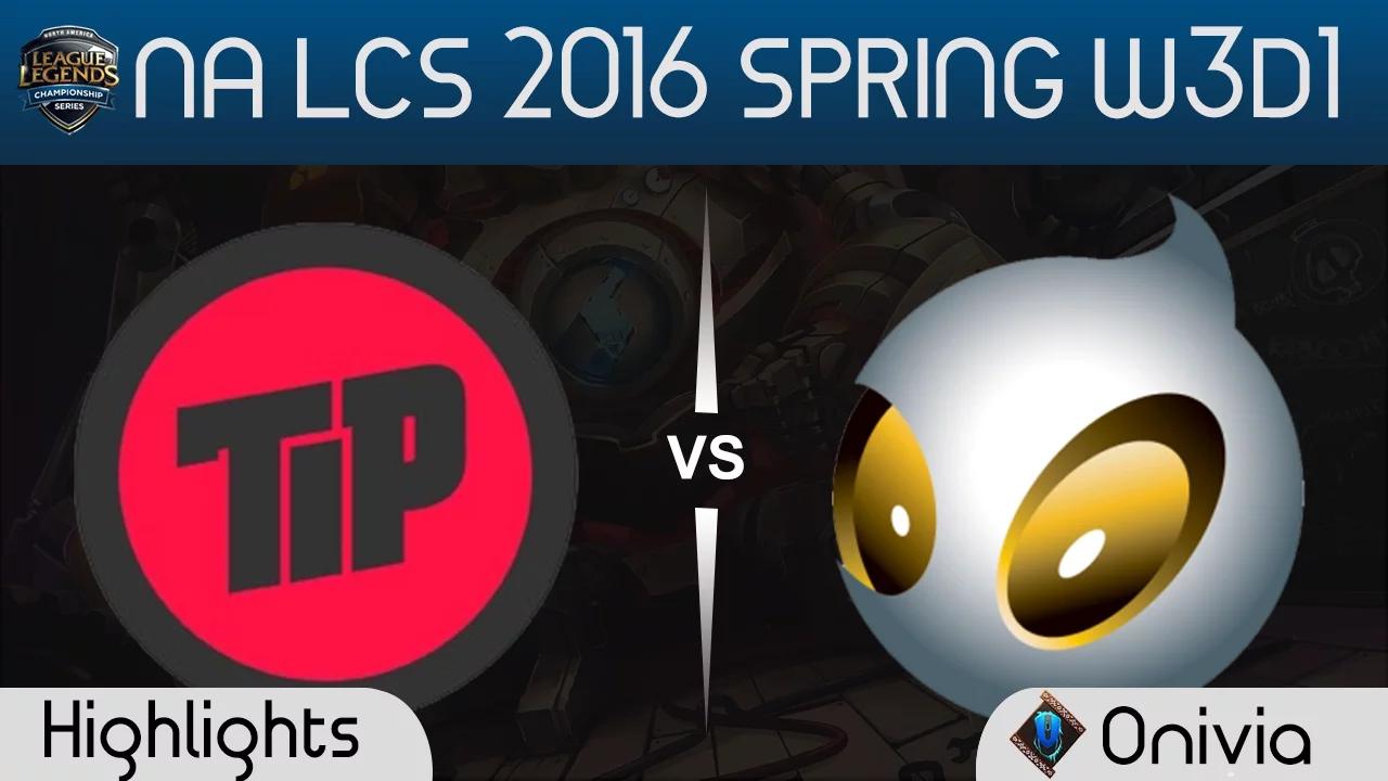 TIP vs DIG highlights NA LCS Spring 2016 W3D1 Team Impulse vs Team Dignitas thumbnail