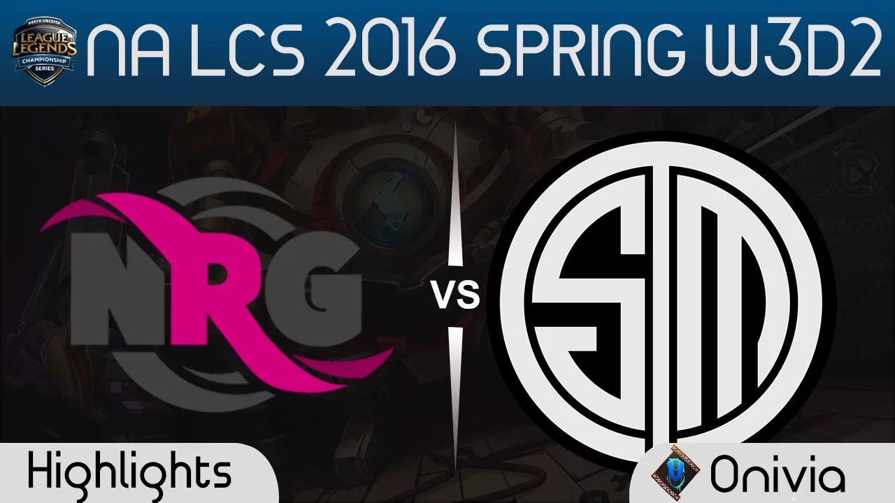 NRG vs TSM highlights NA LCS Spring 2016 W3D2 Energy vs Team Solo Mid thumbnail