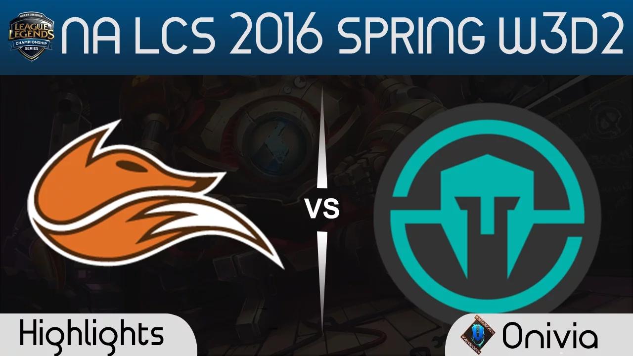 FOX vs IMT highlights NA LCS Spring 2016 W3D2 Echo Fox vs Immortals thumbnail