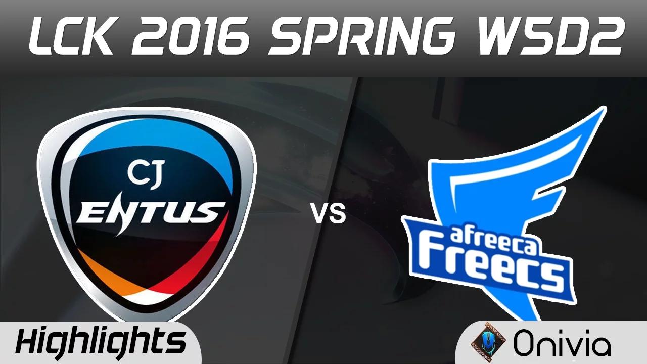 CJ vs AFS Game 2 Highlights LCK Champions 2016 Spring W5D2 CJ Entus vs Afreeca Freecs thumbnail