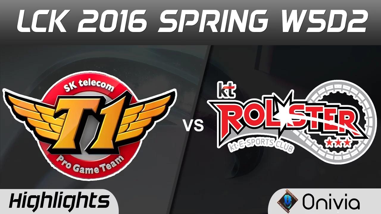 SKT vs KT Game 1 Highlights LCK Champions 2016 Spring W5D2 SK Telecom vs KT Rollster thumbnail