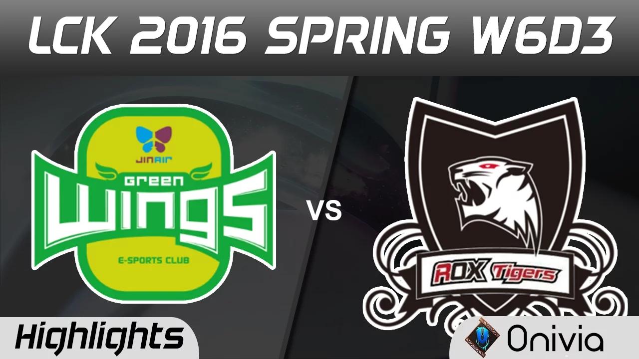 JAG vs ROX Highlights Game 1 LCK Champions 2016 Spring W6D3 JinAir Green Wings vs ROX Tigers thumbnail