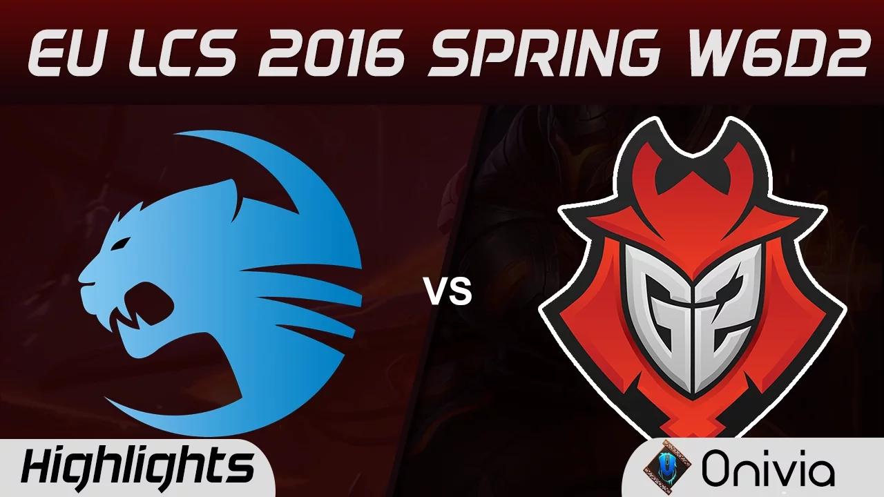 ROC vs G2 highlights EU LCS Spring 2016 W6D2 Roccat vs G2 Esports thumbnail