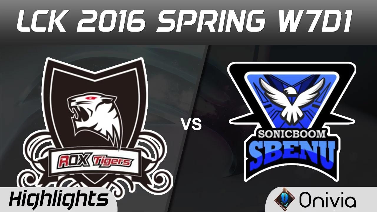 ROX vs SSB Highlights Game 2 LCK Champions 2016 Spring W7D1 ROX Tigers vs SBENU thumbnail