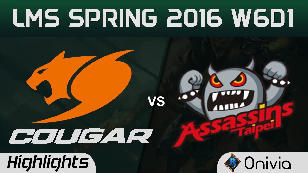 CGE vs TPA Highlights Game 2 LMS Spring 2016 W6D1 Cougar esports vs Taipei Assasins thumbnail