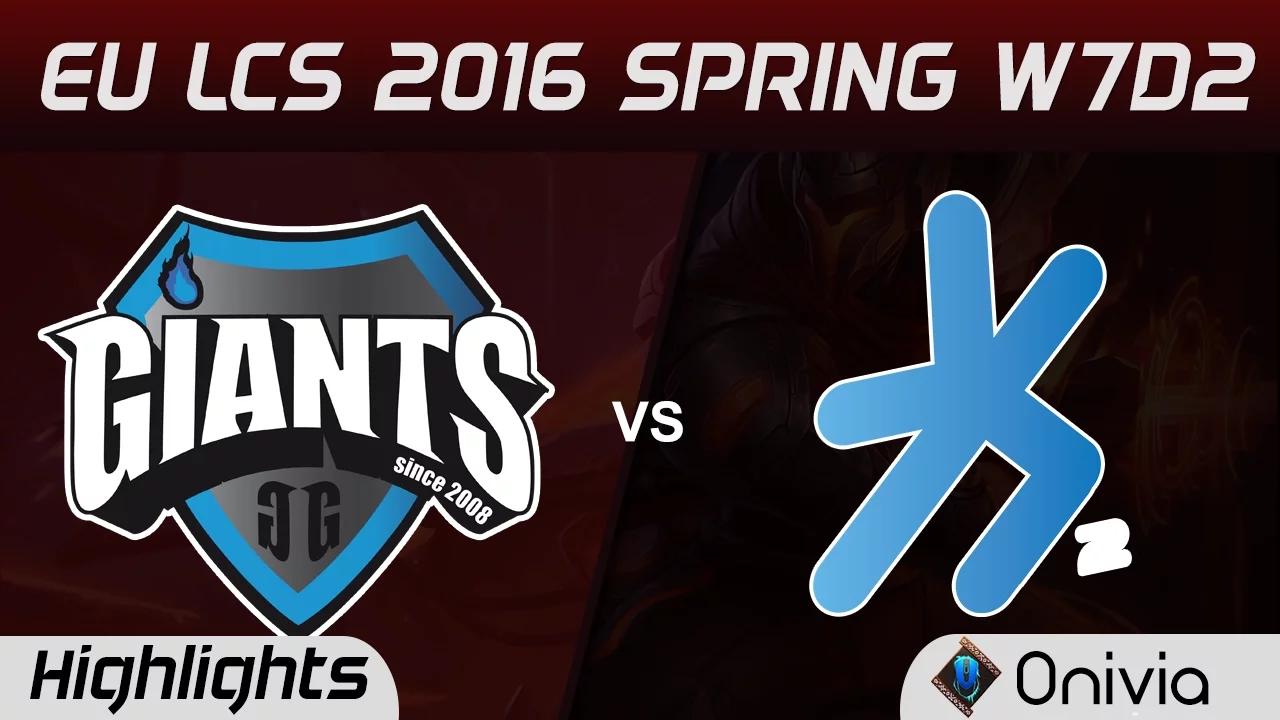 GIA vs H2K highlights EU LCS Spring 2016 W7D2 Giants vs H2K Gaming thumbnail