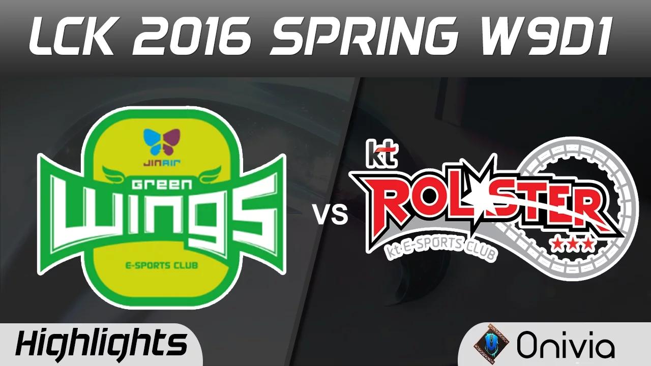 JAG vs KT Highlights Game 1 LCK Champions 2016 Spring W9D1 JinAIr Green Wings vs KT Rollster thumbnail