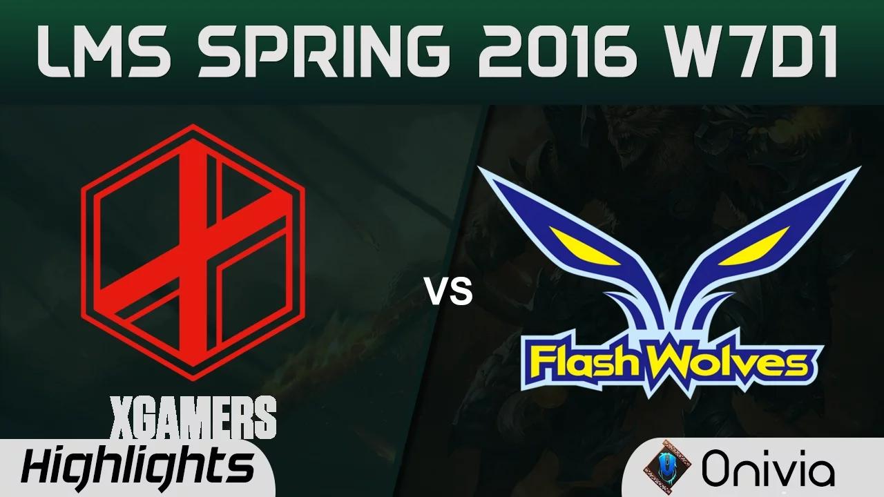 XG vs FW Highlights Game 1 LMS Spring 2016 W7D1 xGamers vs Flash Wolves thumbnail