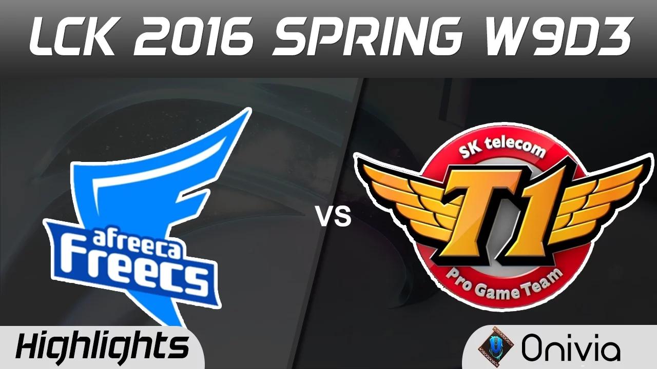 AFS vs SKT Highlights Game 1 LCK Champions 2016 Spring W9D3 Afreeca vs SK Telecom thumbnail