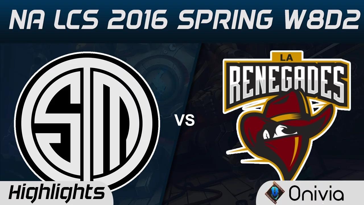 TSM vs REN highlights NA LCS Spring 2016 W8D2 Team Solo Mid vs Renegades thumbnail