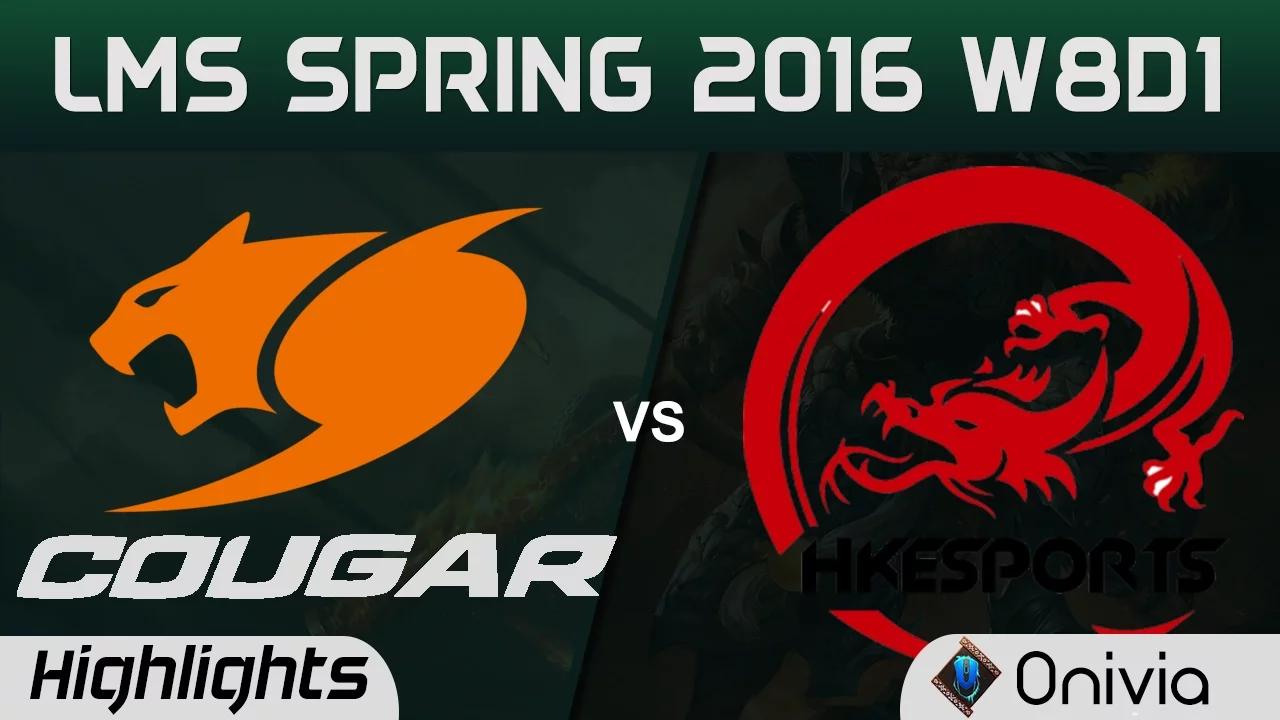 CGE vs HKE Highlights Game 2 LMS Spring 2016 W8D1 Cougar Esports vs HongKong Esports thumbnail