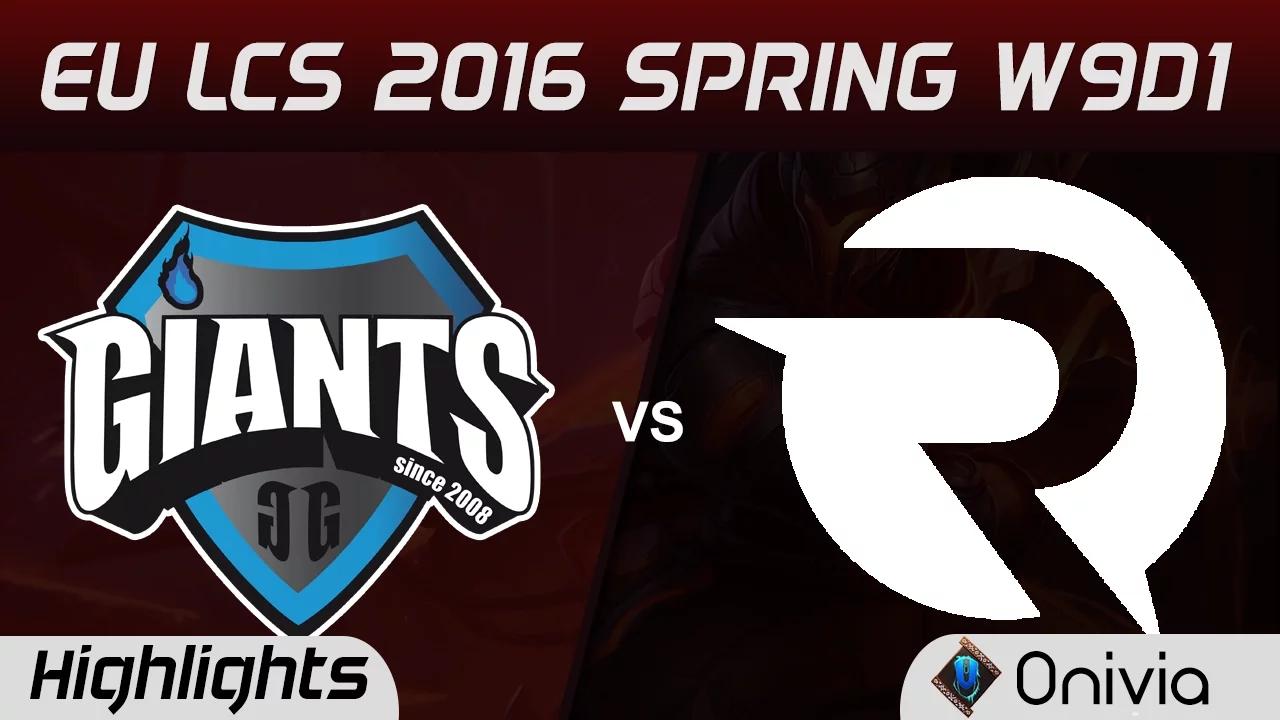 GIA vs OG highlights EU LCS Spring 2016 W9D1 Giants vs Origen thumbnail