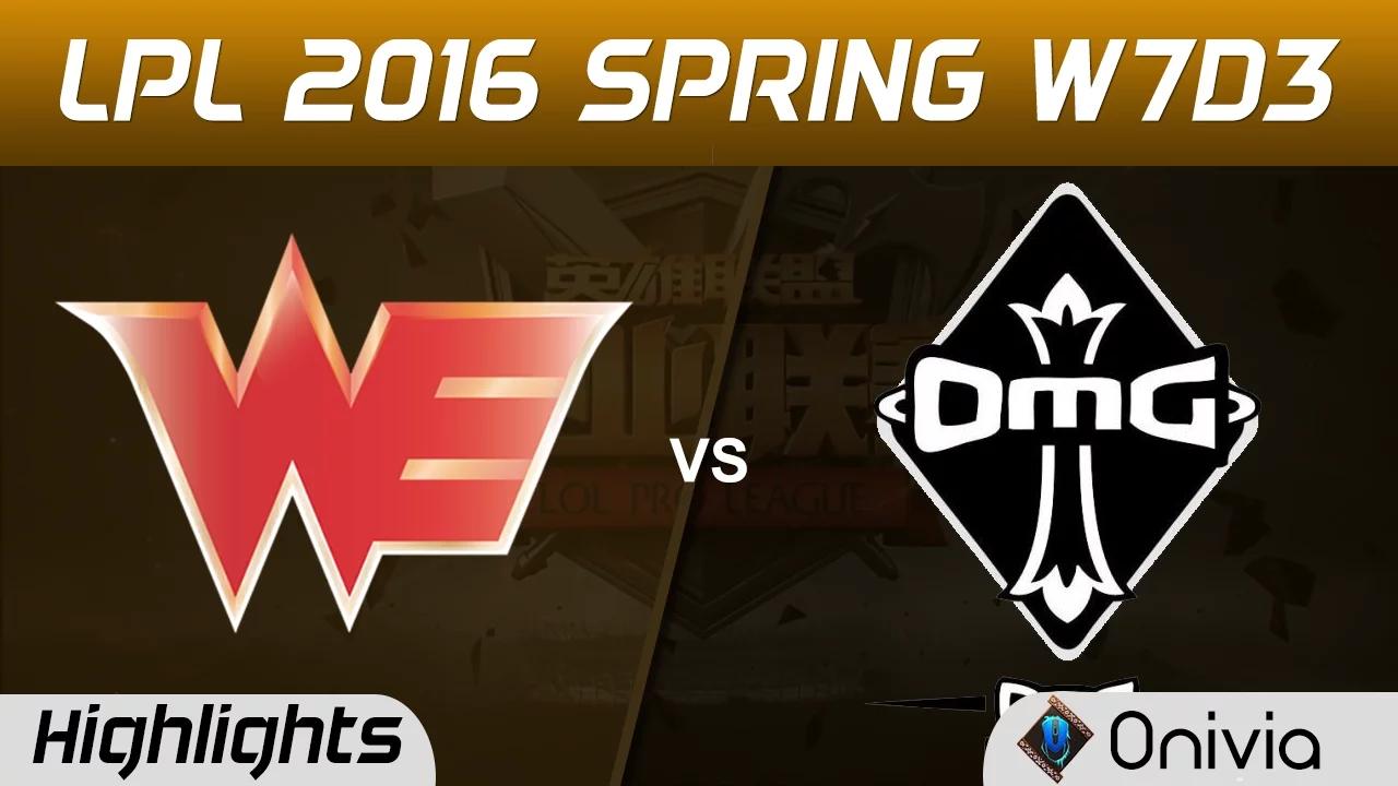 WE vs OMG Highlights Game 1 Tencent LPL LoL Pro League 2016 W7D3  WE vs OMG thumbnail