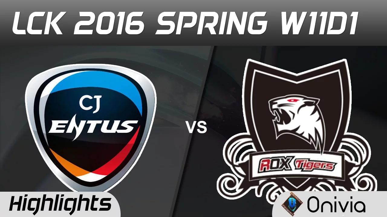 CJ vs ROX Highlights Game 2 LCK Champions 2016 Spring W11D1 CJ Entus vs ROX Tigers thumbnail