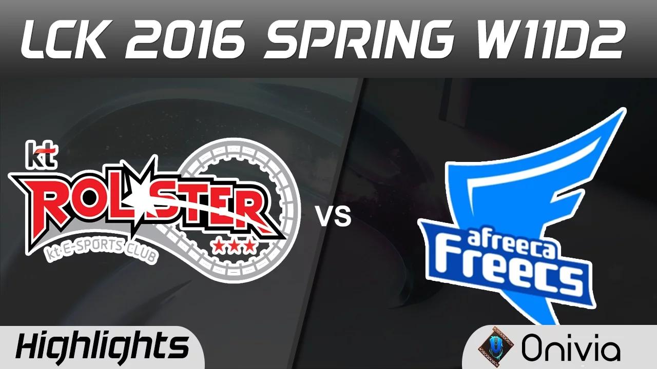 KT vs AFS Highlights Game 1 LCK Champions 2016 Spring W11D2 KT Rollster vs Afreeca Freecs thumbnail