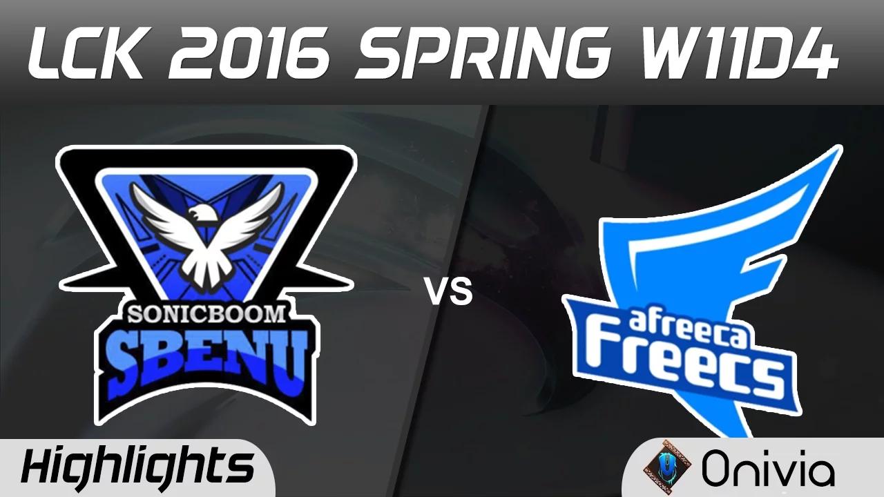 SSB vs AFS Highlights Game 1 LCK Champions 2016 Spring W11D4 Sbenu vs Afreeca Freecs thumbnail