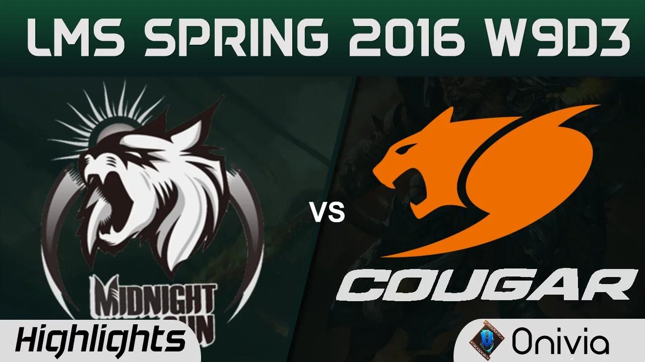 MSE vs CGE Highlights Game 2 LMS Spring 2016 W9D3 Midnight Sun vs Cougar thumbnail