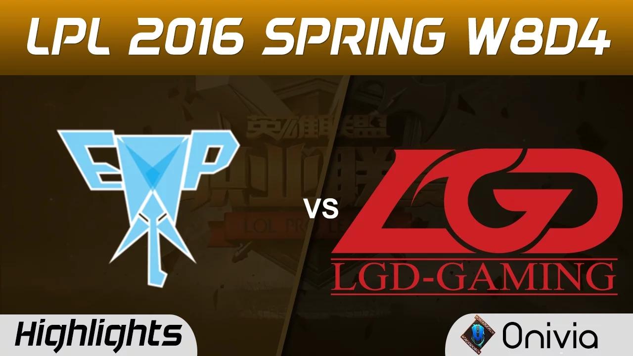 EPA vs LGD Highlights Game 2 Tencent LPL LoL Pro League 2016 W8D4 Energy Pacemaer vs LGD Gaming thumbnail